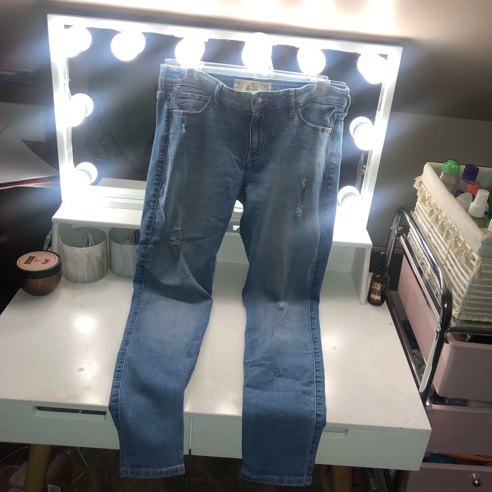 Light wash ripped jeans